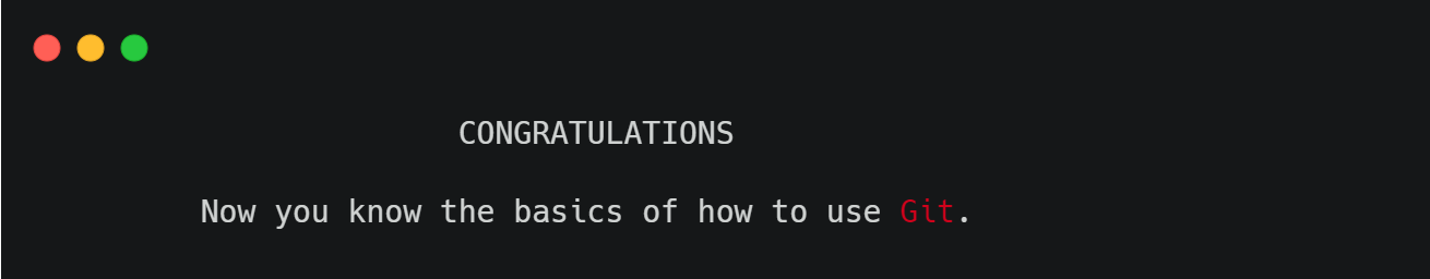Congratulations