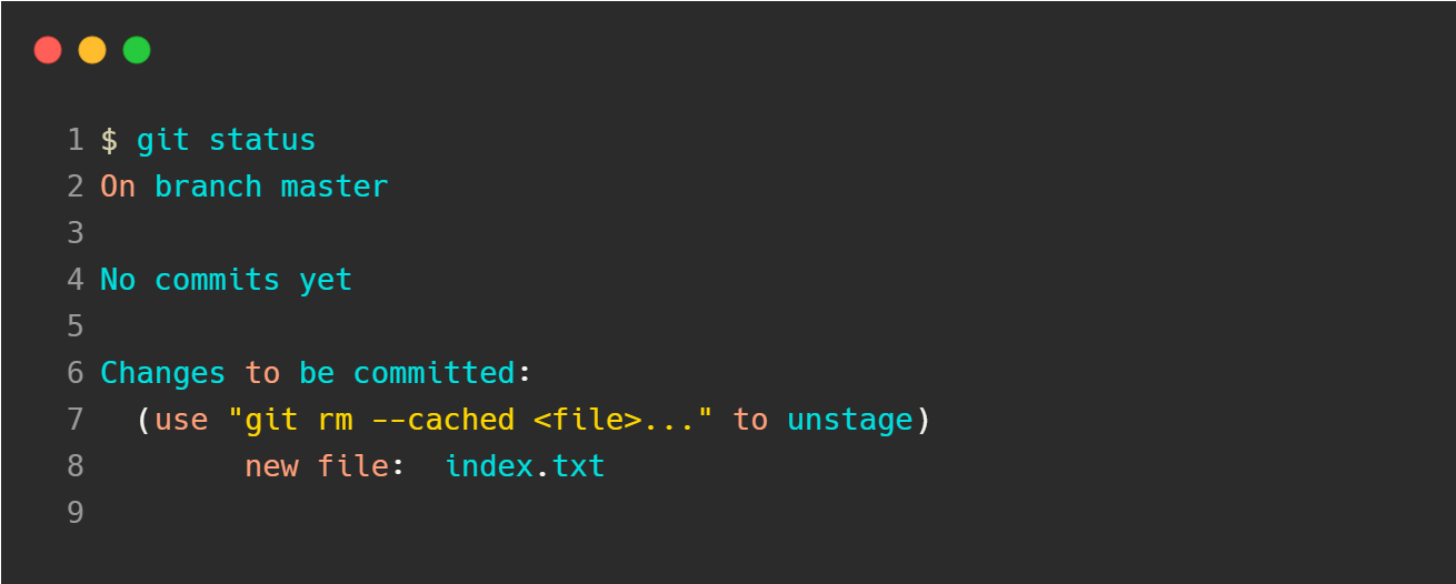 git status check